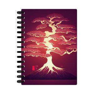Sunset Tree Spiral Notebook - Painting Notebook - Floral Notebook